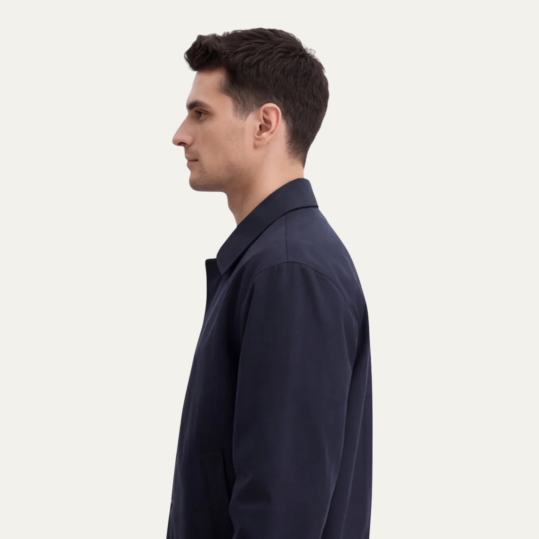 Isidore | Zip Front Twill Jacket