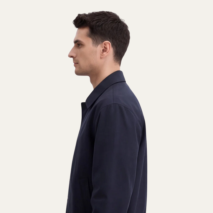 Isidore | Zip Front Twill Jacket