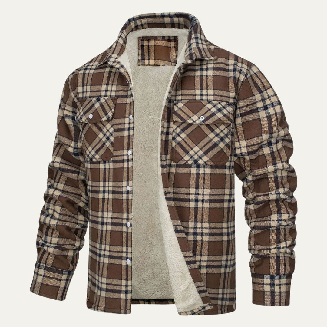 Lambert | Fleece Lined Plaid Work Jacket