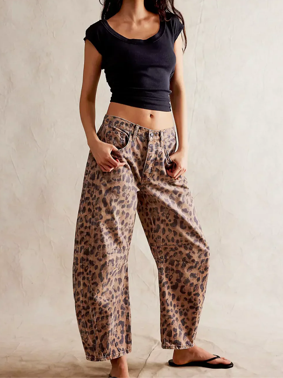 Malvine | Barrel Leg Cotton Denim Jeans