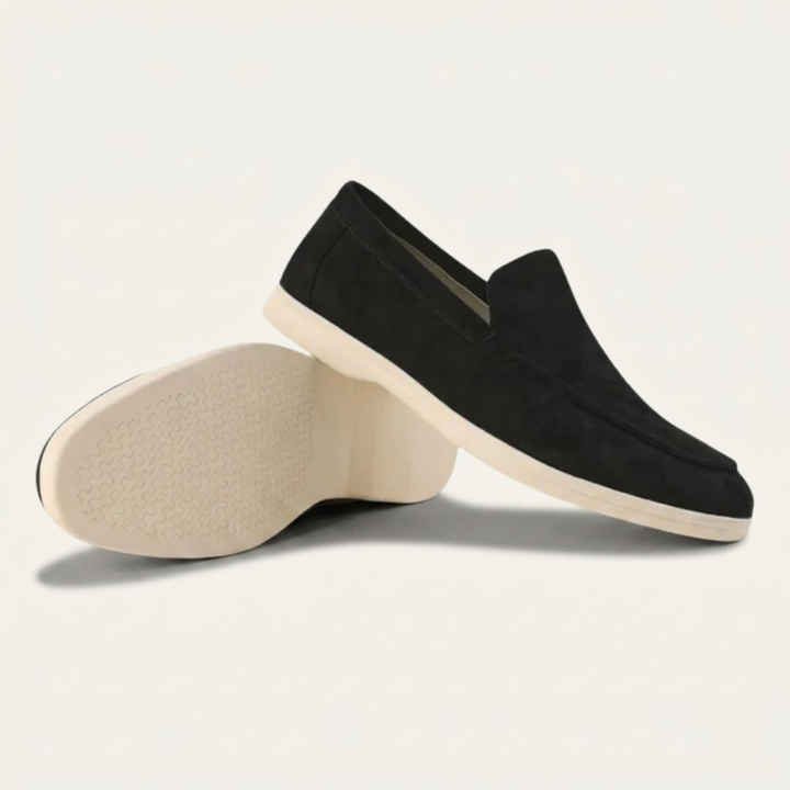 Quirin | Narrow Cut Lined Suede Loafers