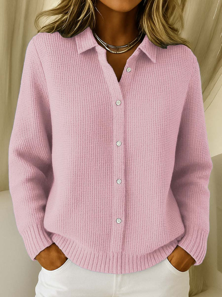 Dorothee | Fine Knit Button-Up Cardigan