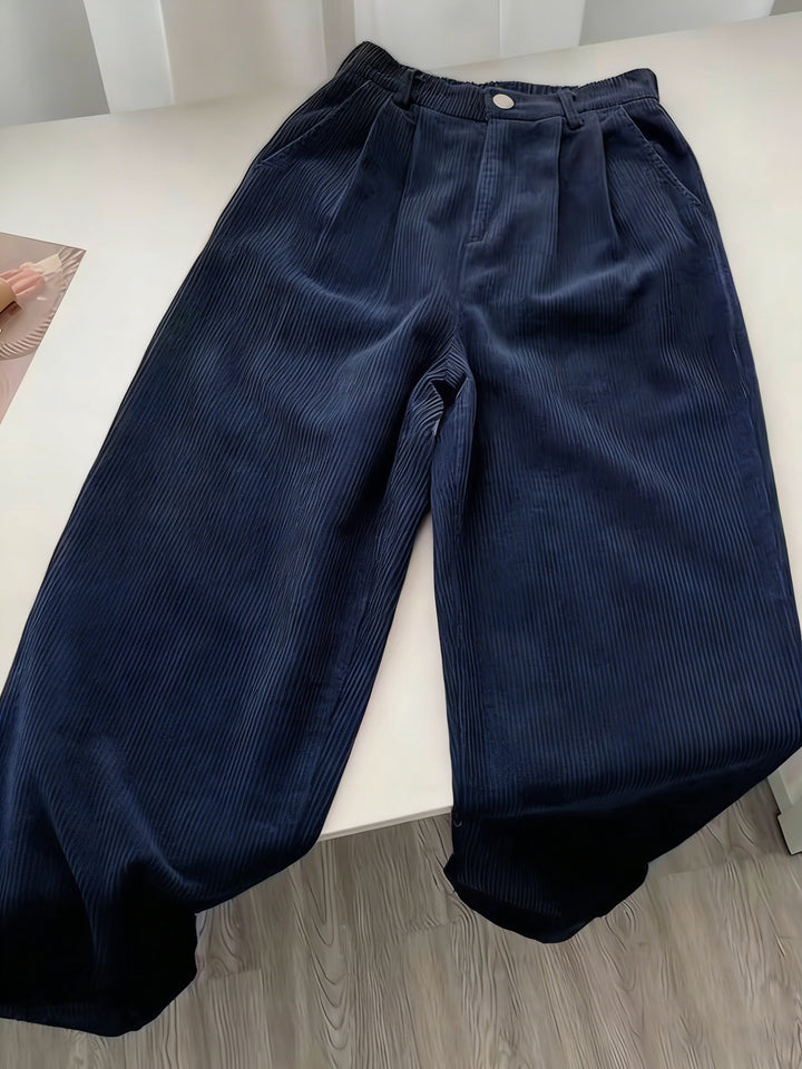 Scholastique | Woven Drape Wide Leg Pants