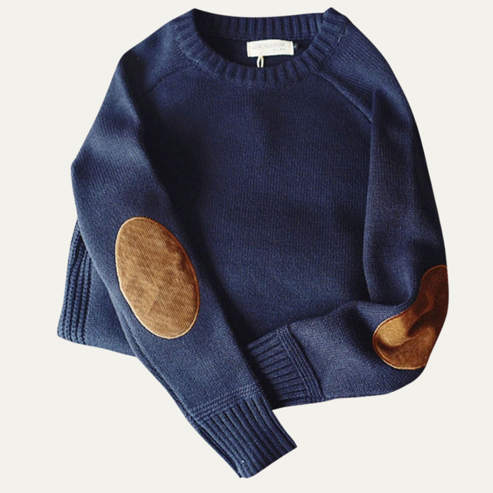 Pierre | Oversized Wool Elbow Patch Knit