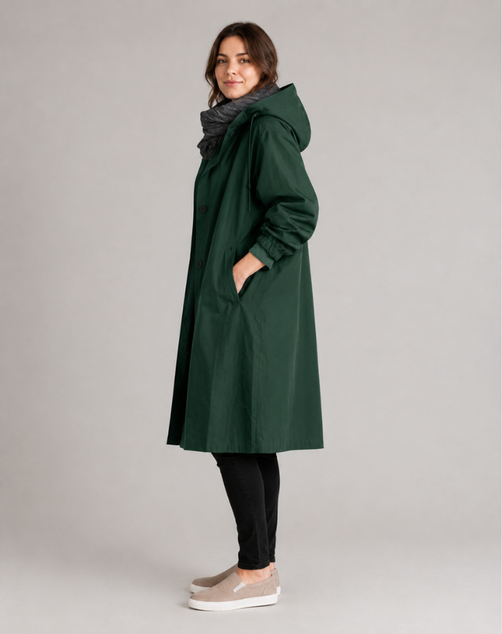 Adelaide | Hooded Water-Resistant Trench
