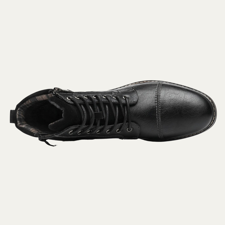 Achille | Cap Toe Leather Ankle Boot