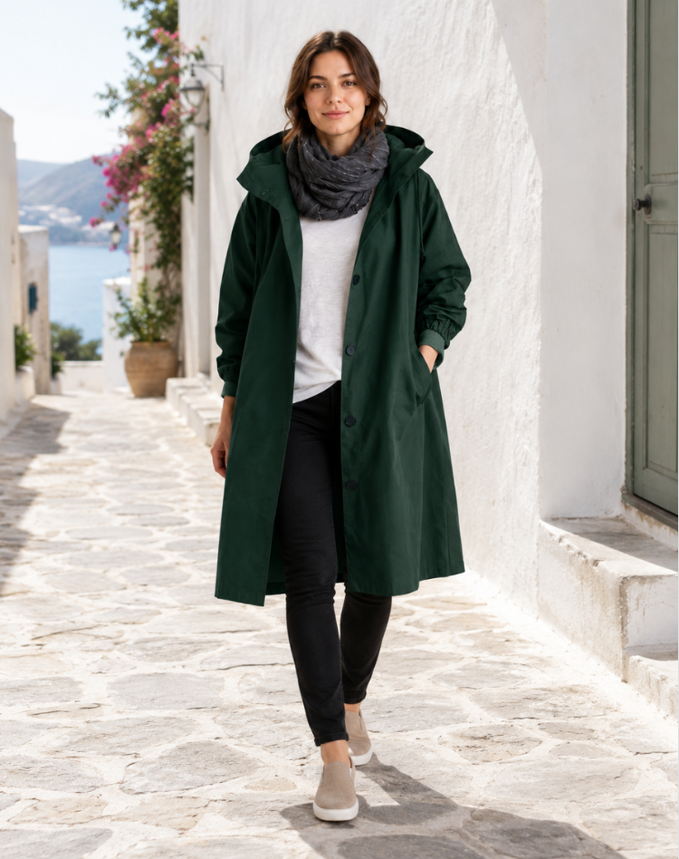 Adelaide | Hooded Water-Resistant Trench
