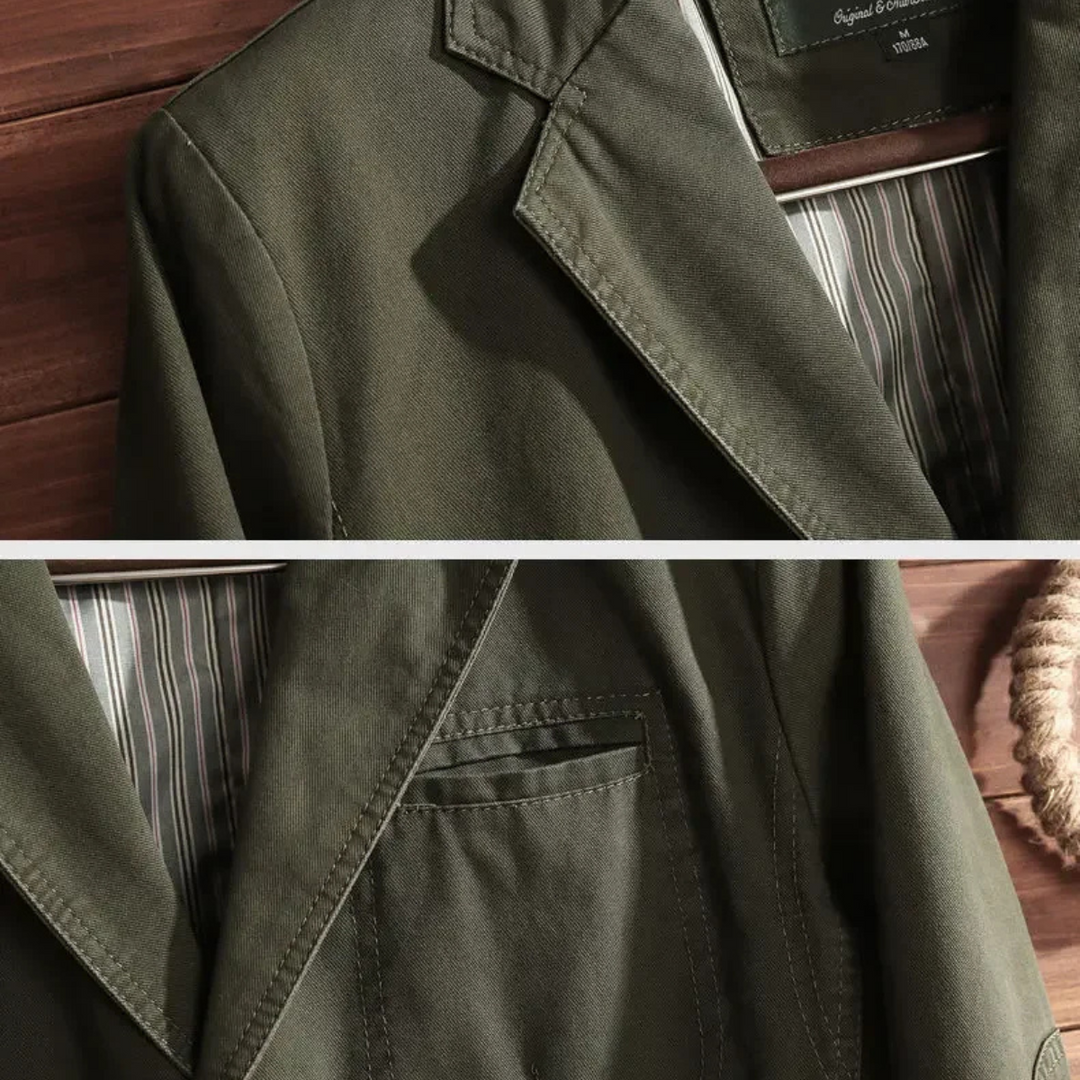Alphonse | Cotton Notch Lapel Blazer