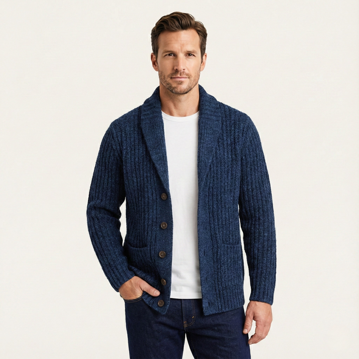 Augustin | Heavy Shawl Collar Cardigan
