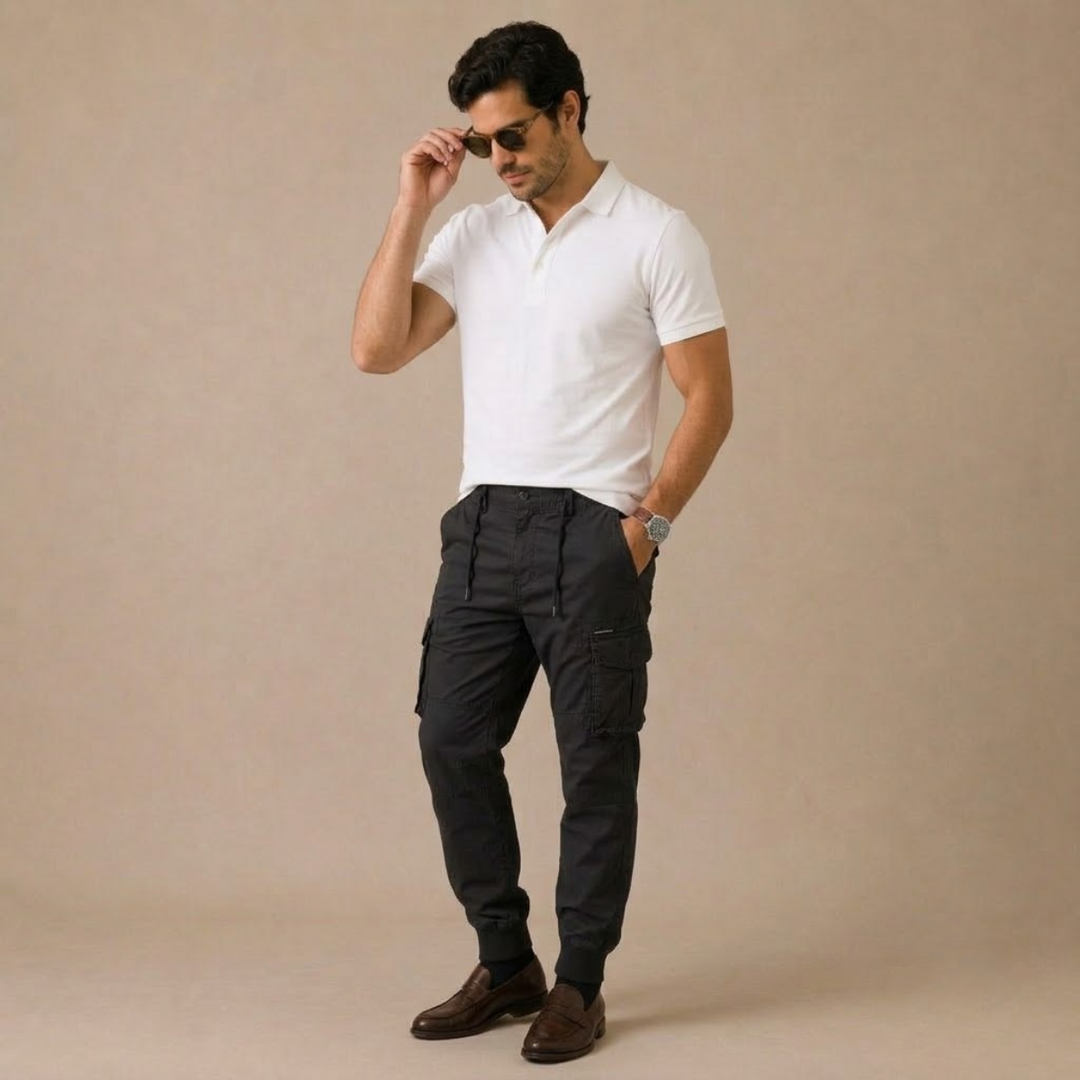 Cotton Utility Pocket Trousers product detail