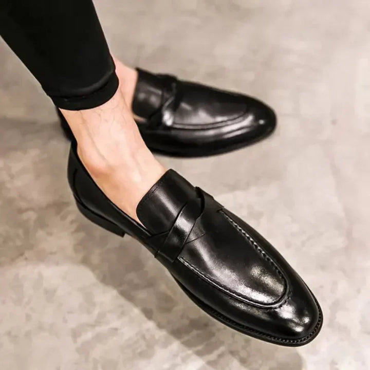 Evariste | Leather Penny Loafers