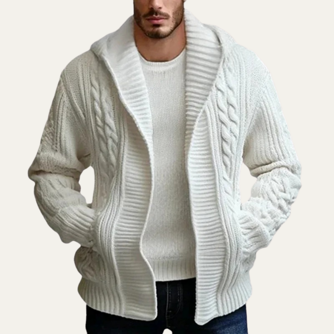 Godfroy | Chunky Cable Hooded Cardigan