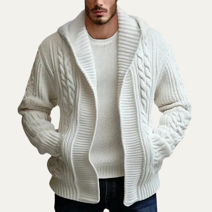 Godfroy | Chunky Cable Hooded Cardigan
