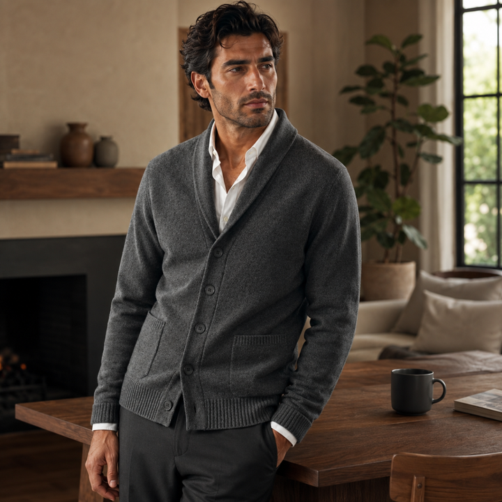 Jerome | Cashmere Shawl Collar Cardigan