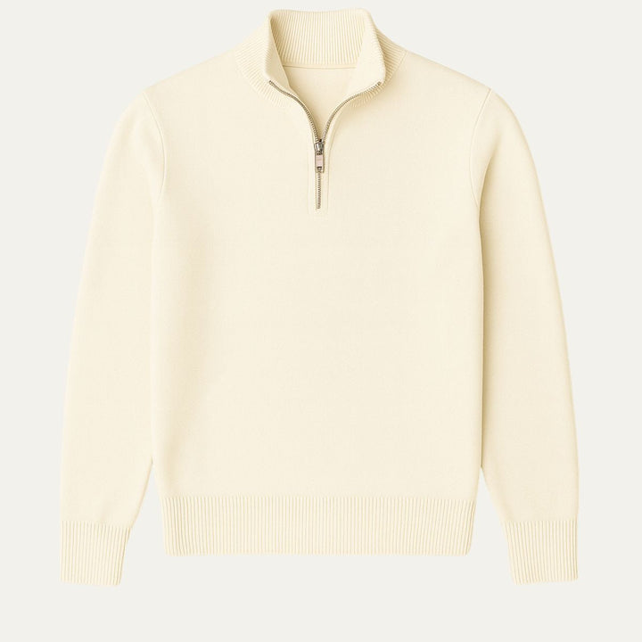 Cyriaque | 100% Cotton Half Zip Knit
