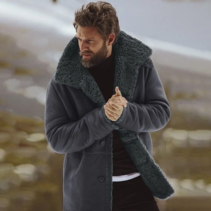 Gedeon | Shearling Collar Overcoat