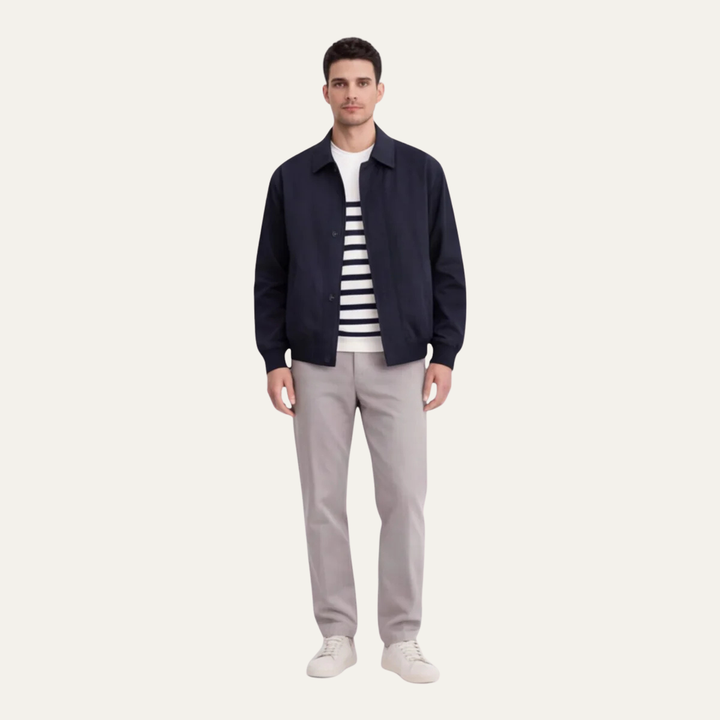 Isidore | Zip Front Twill Jacket