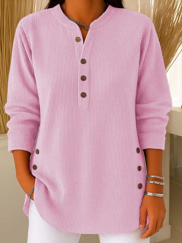 Isadora | Button Placket Knit Tunic