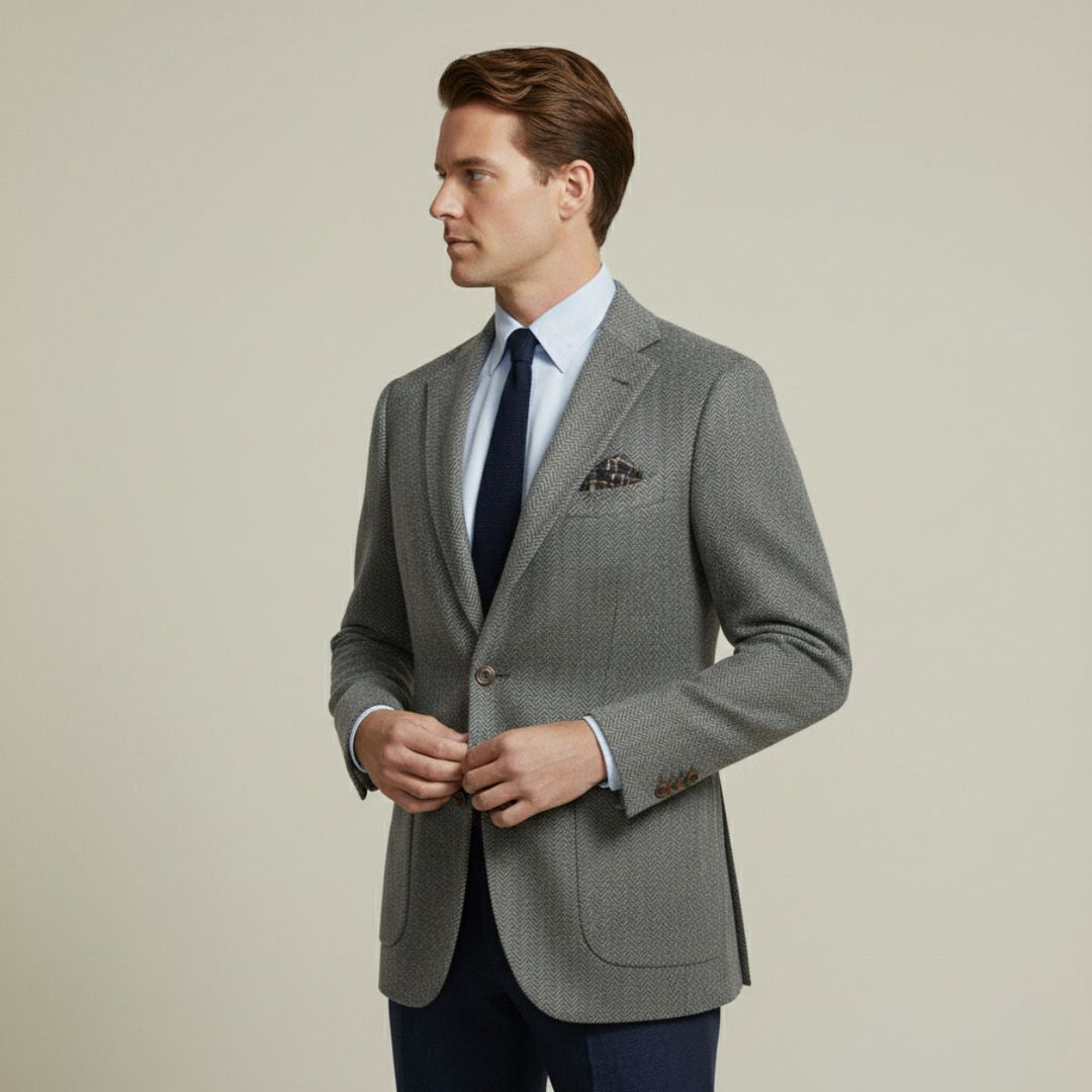 Edouard | Herringbone Tweed Jacket