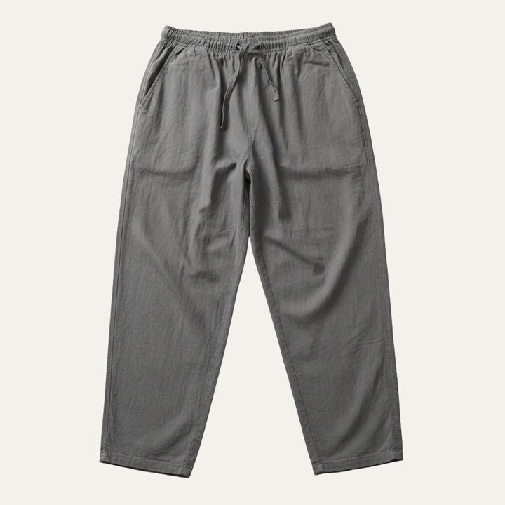 Germain | Cotton Linen Drawstring Trousers