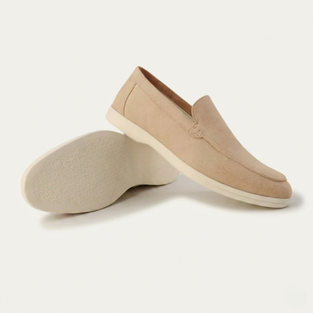 Quirin | Narrow Cut Lined Suede Loafers