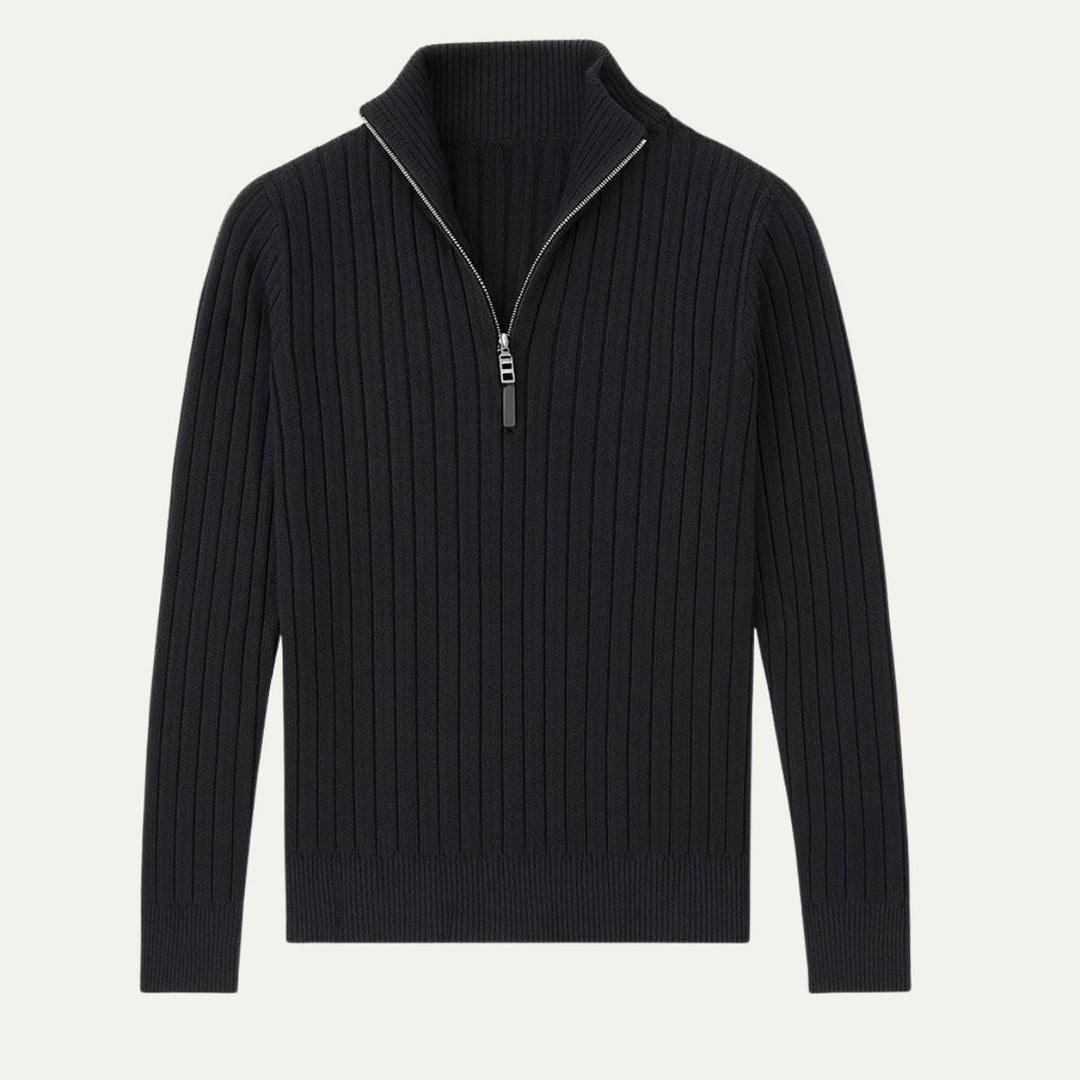 Cesaire | 100% Cotton Cable Quarter Zip