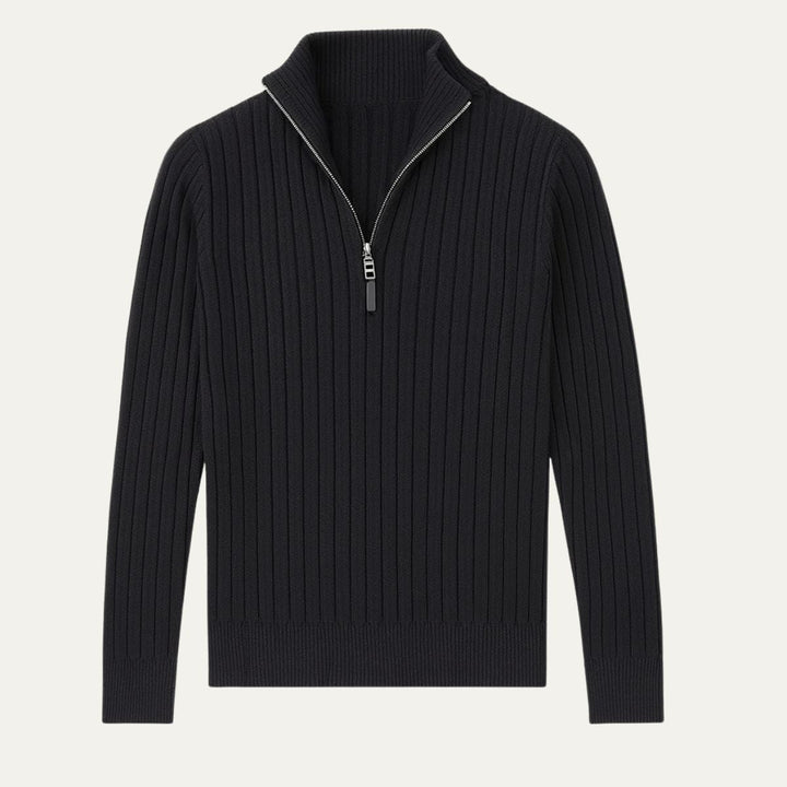 Cesaire | 100% Cotton Cable Quarter Zip
