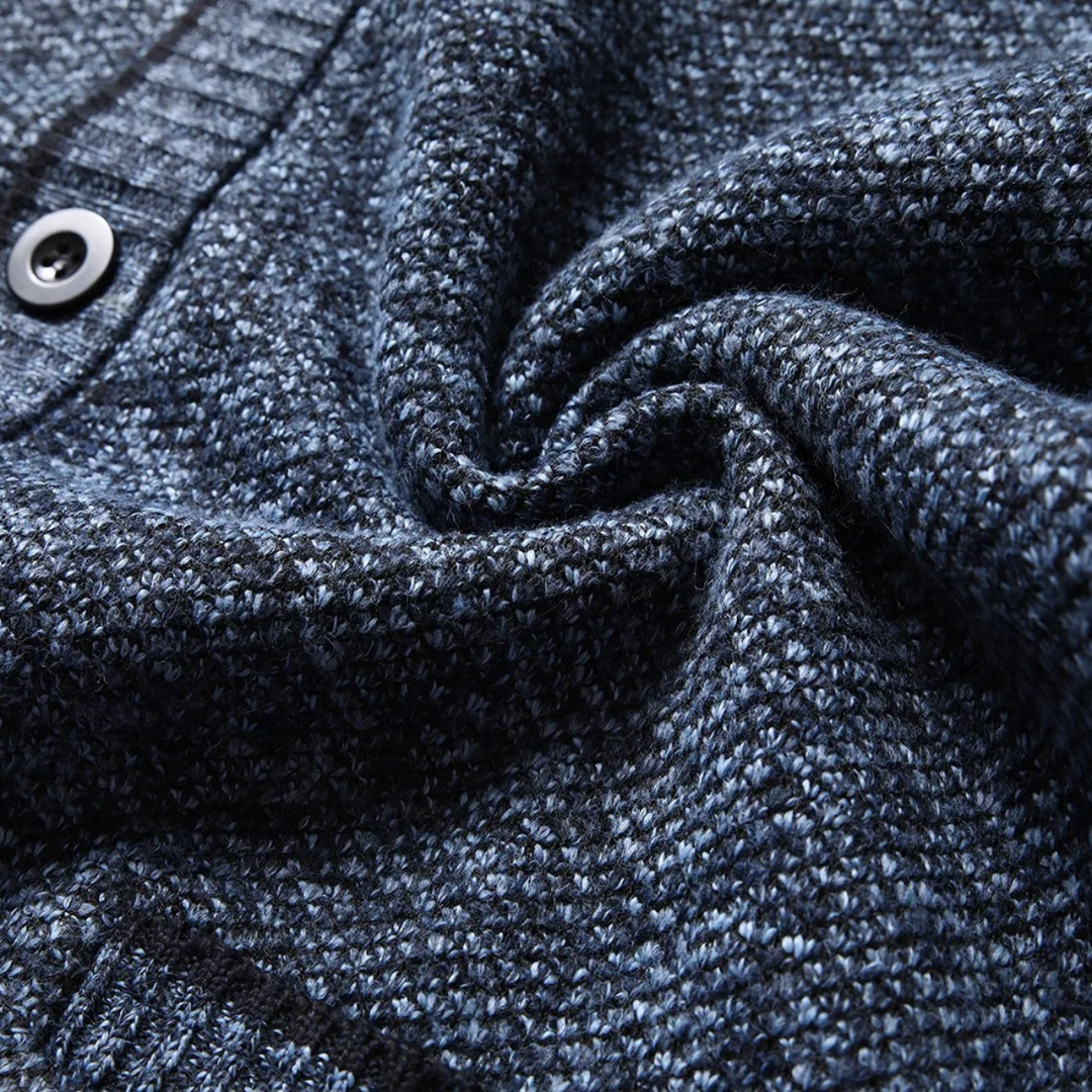 Alfred | Fleece Lined V Neck Cardigan