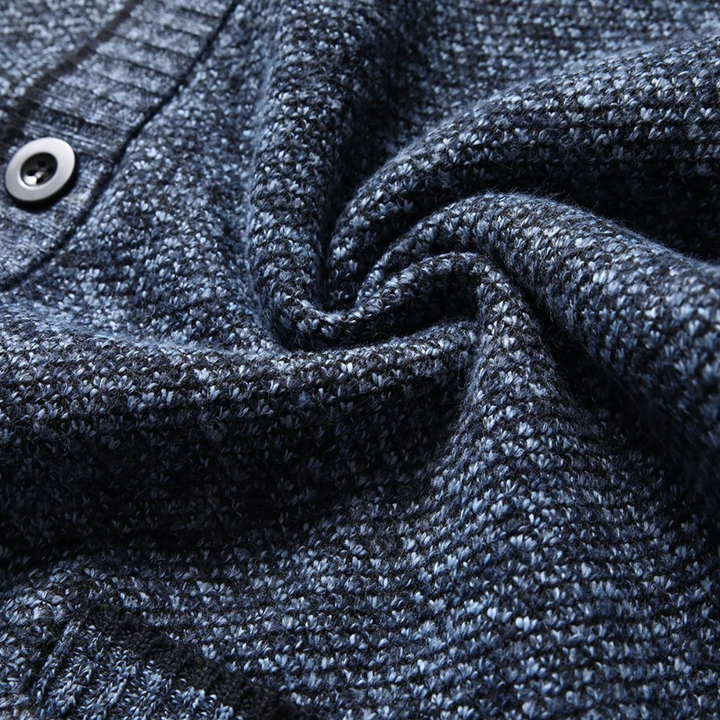 Alfred | Fleece Lined V Neck Cardigan