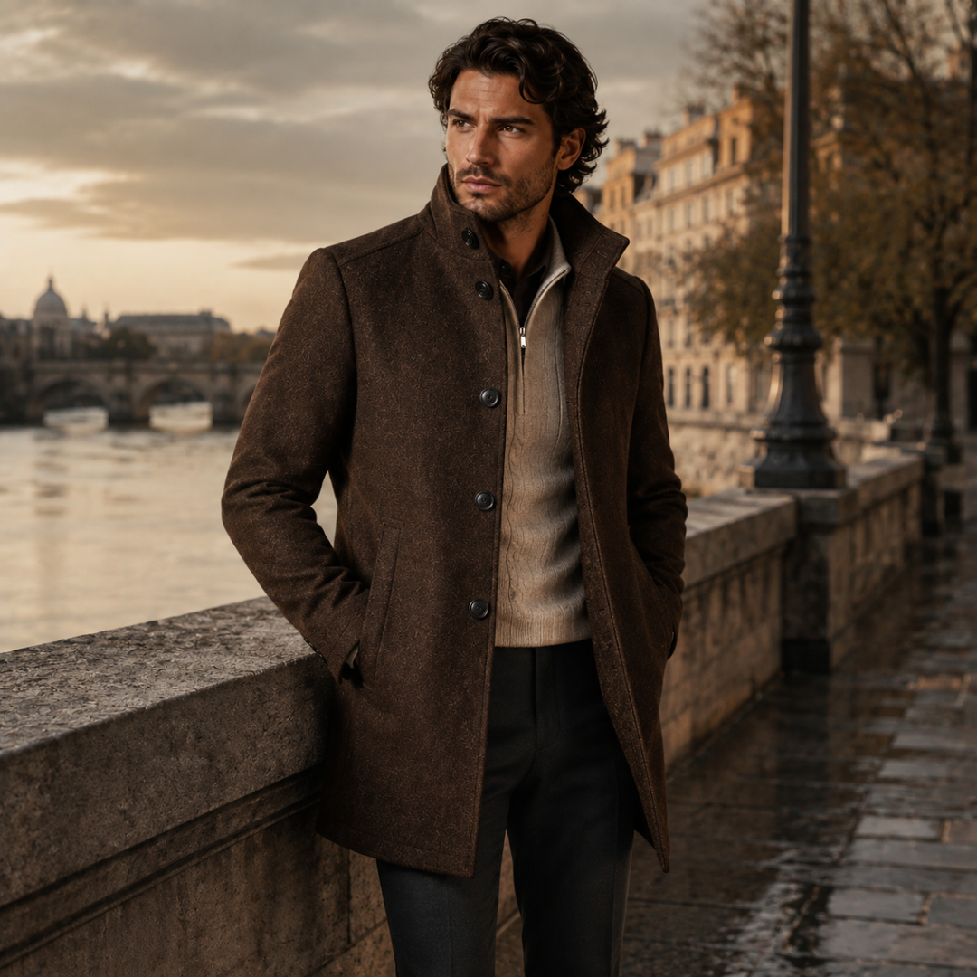 Wilfrid | Quilted Stand Collar Coat