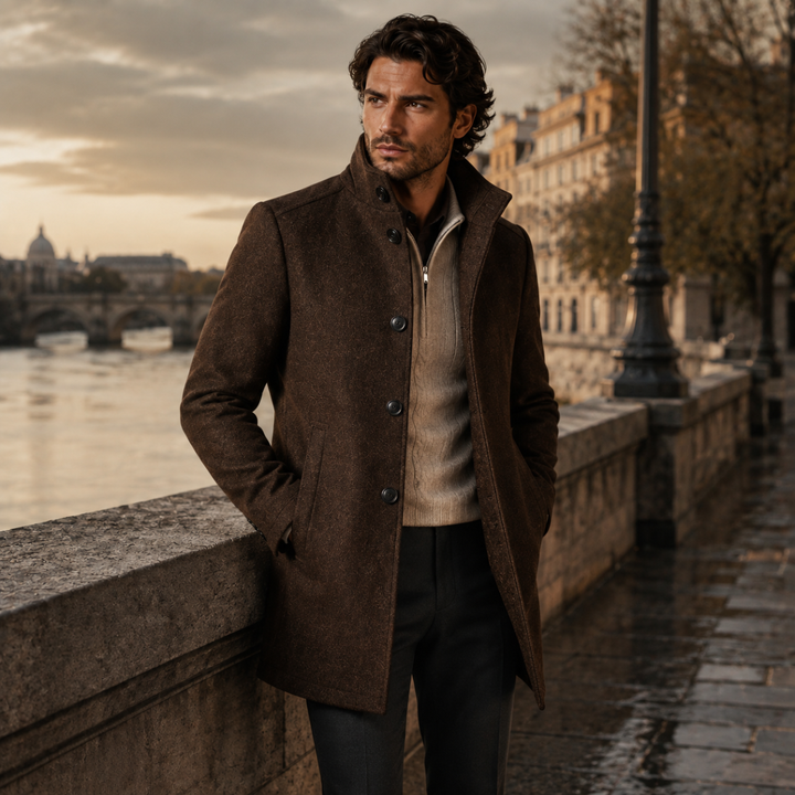Wilfrid | Quilted Stand Collar Coat
