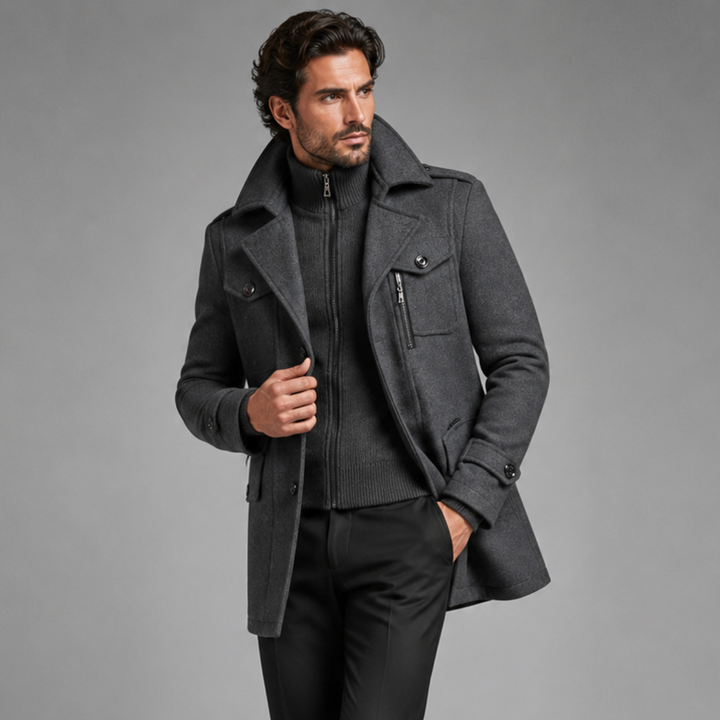 Casimir | Double Collar Wool Trench