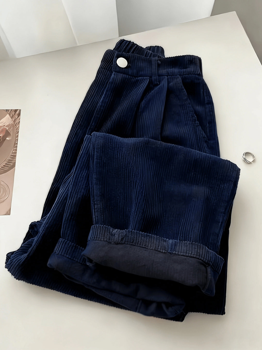 Scholastique | Woven Drape Wide Leg Pants
