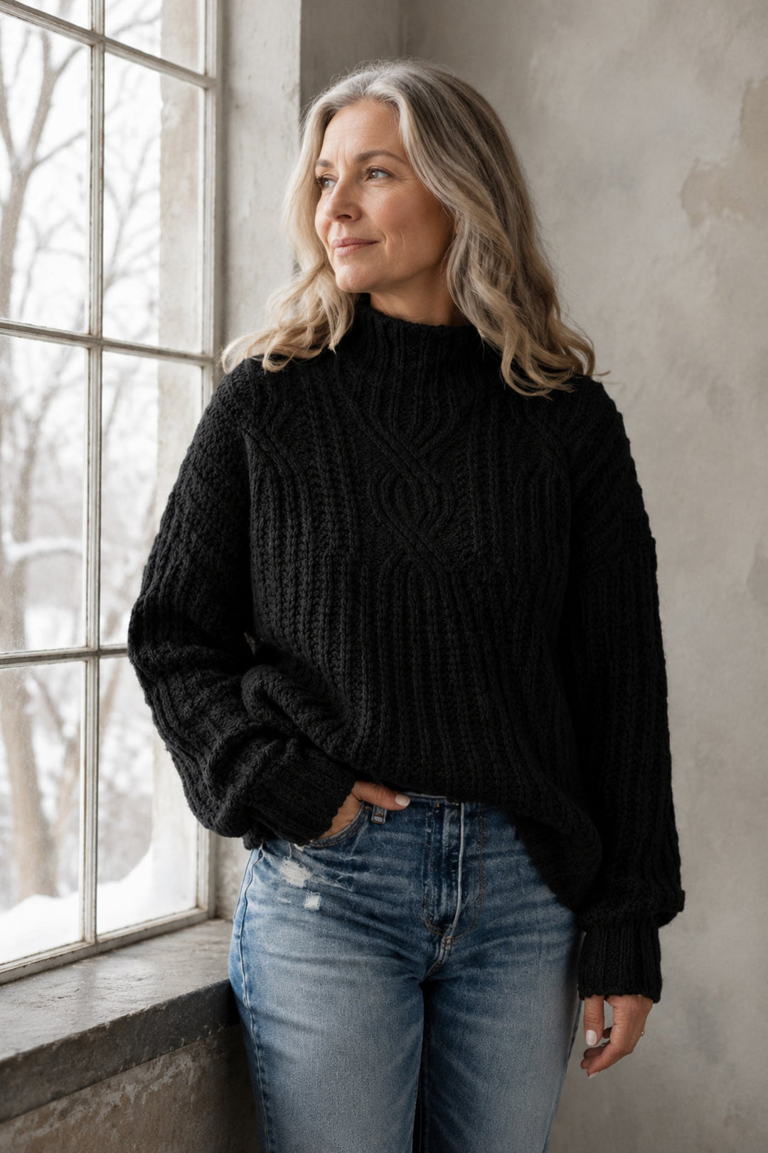 Aerynna | Sophisticated Sweater editorial product photograph