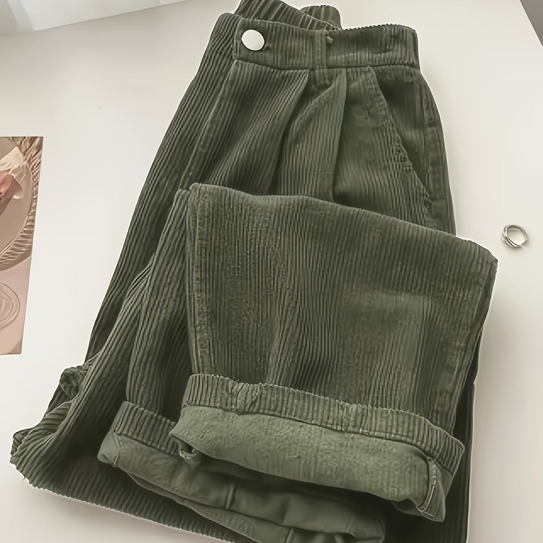 Scholastique | Woven Drape Wide Leg Pants