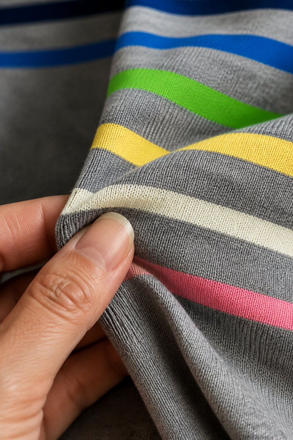 Maggie Colorful Top fabric texture close-up