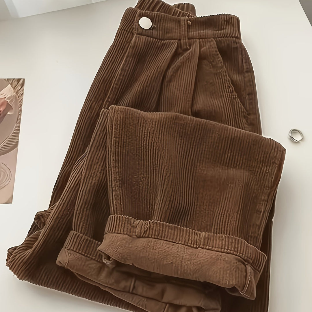 Scholastique | Woven Drape Wide Leg Pants