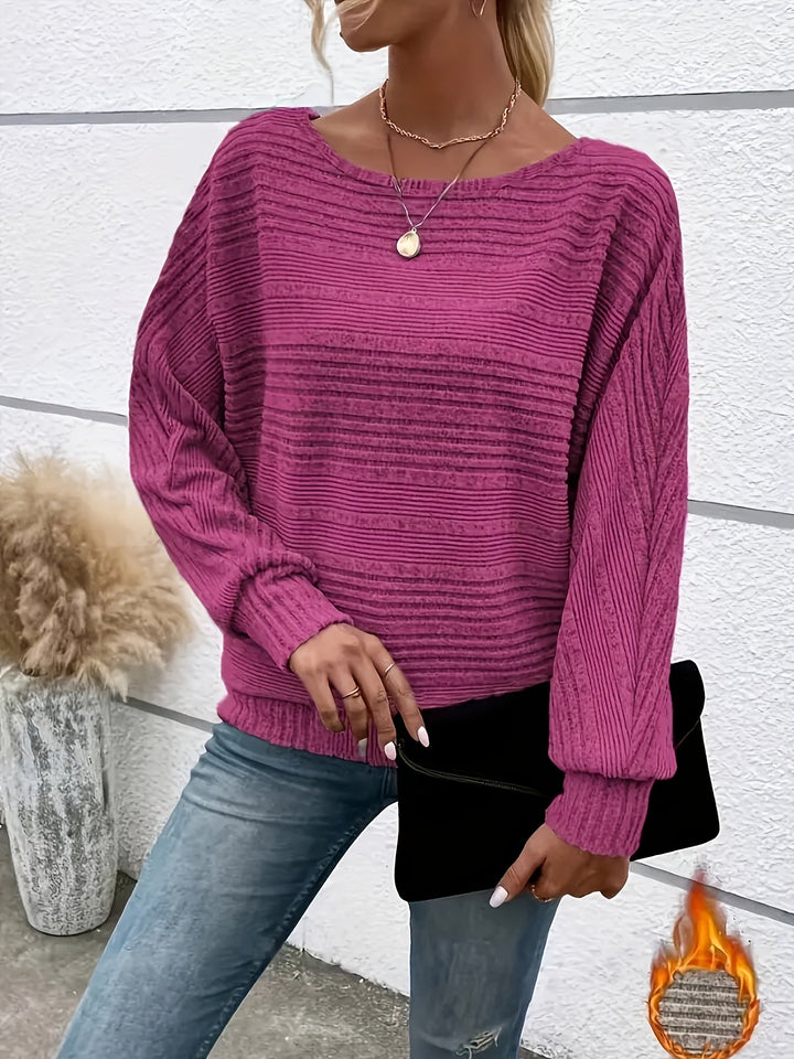Jane | Fine Knit Crew Neck Tee