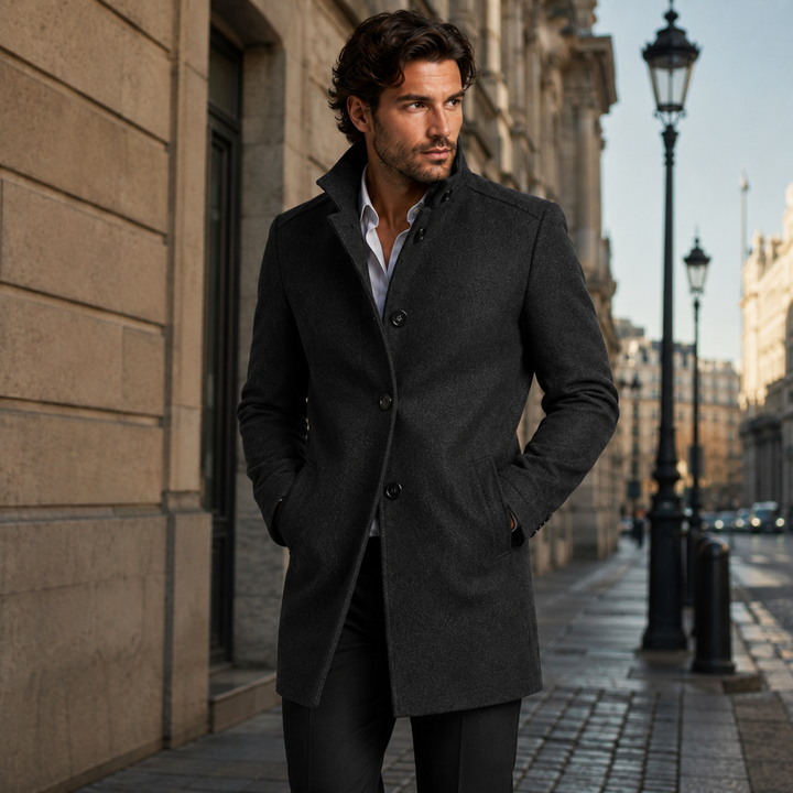Wilfrid | Quilted Stand Collar Coat