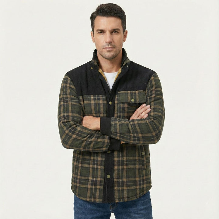 Honore | Plush Lined Plaid Shirt Jacket