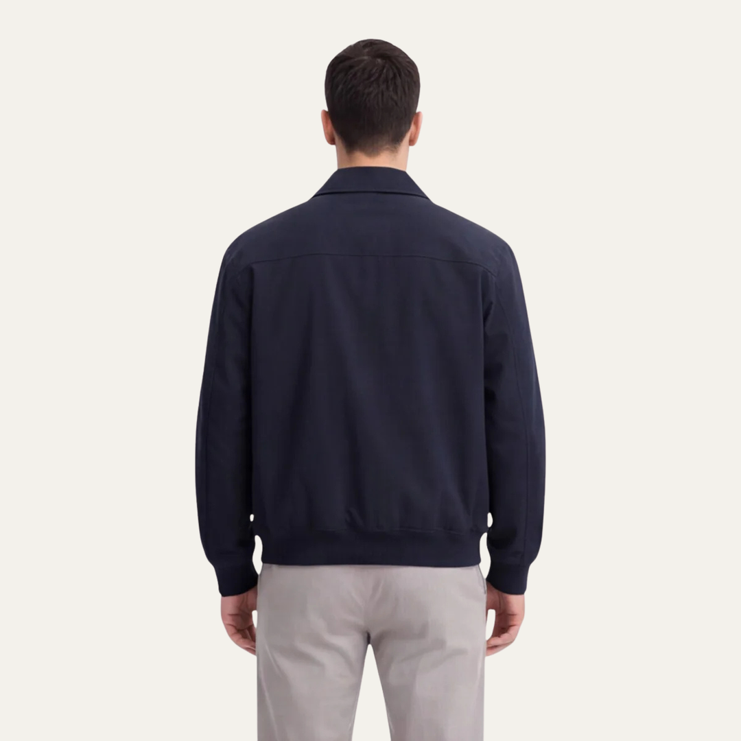 Isidore | Zip Front Twill Jacket