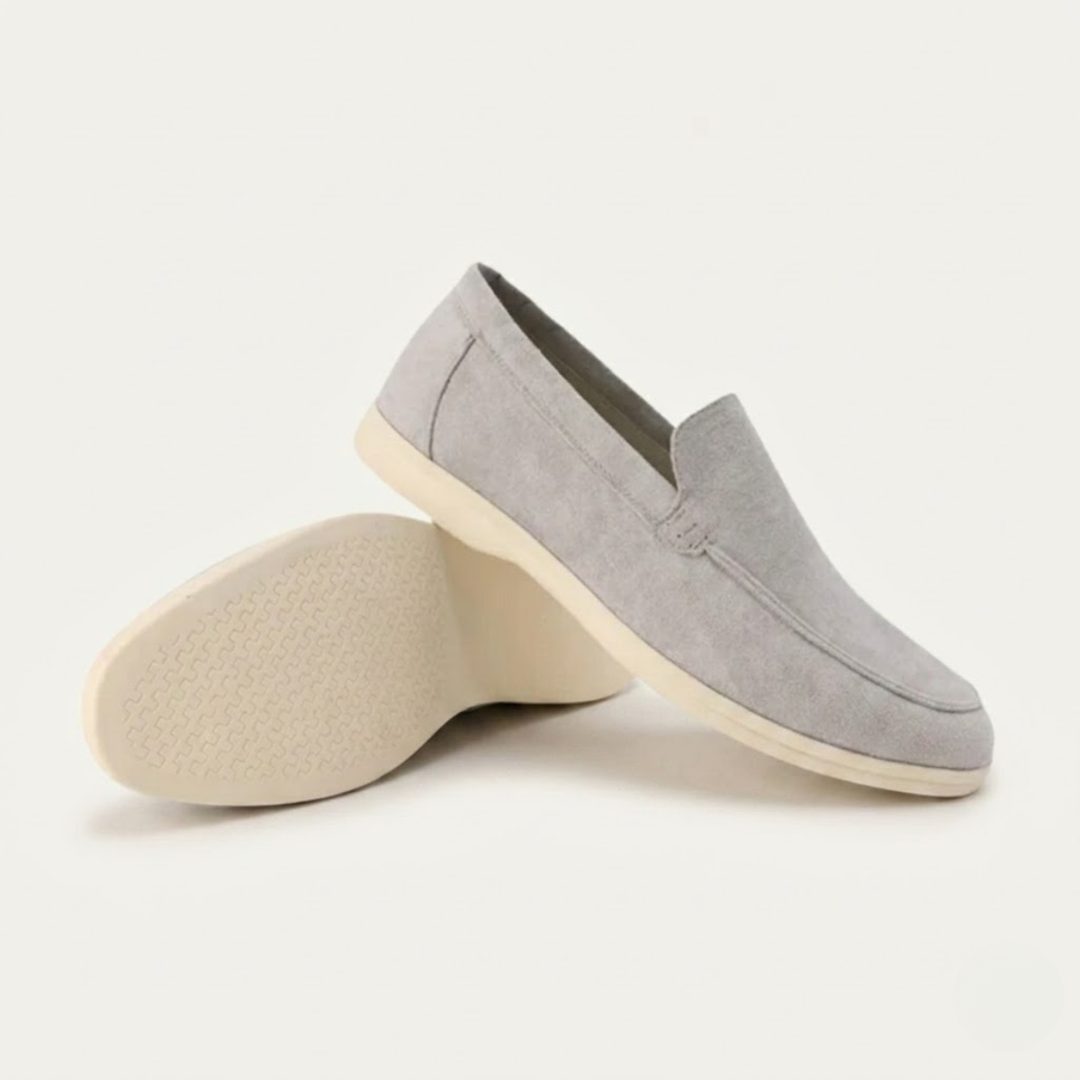 Quirin | Narrow Cut Lined Suede Loafers