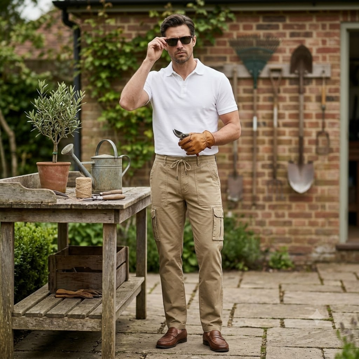 Cotton Utility Pocket Trousers product detail