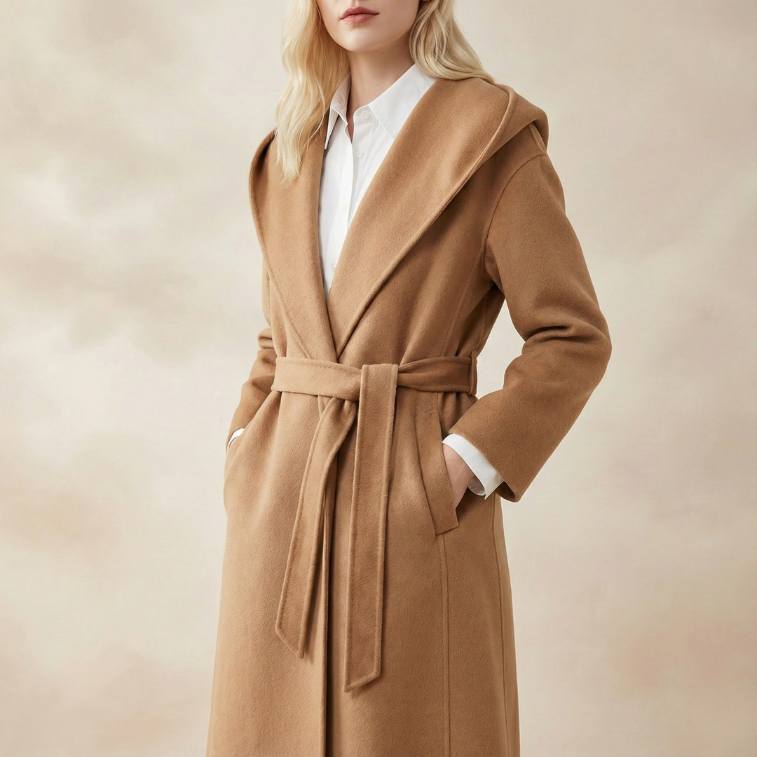 Bernadette | Cashmere Blend Hooded Coat