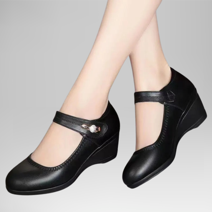 Norma | Grip Sole Mid Heel Pumps