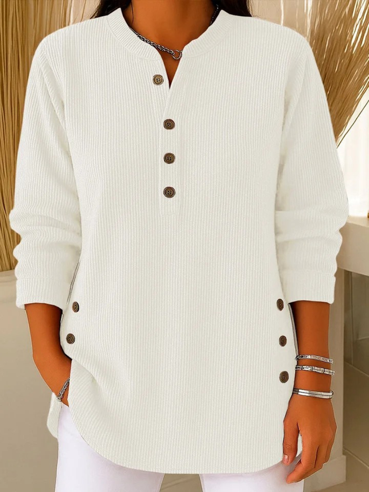 Isadora | Button Placket Knit Tunic