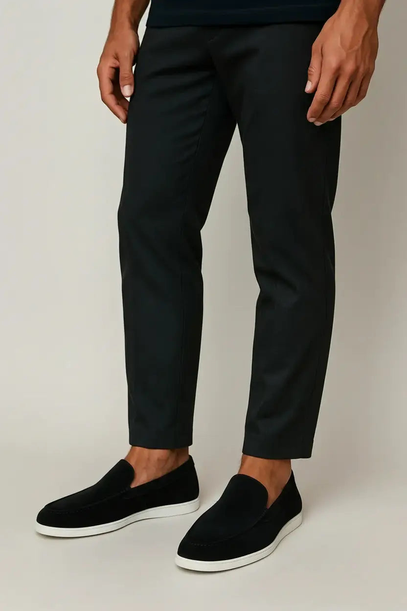 Henri | Apron Stitch Suede Loafers