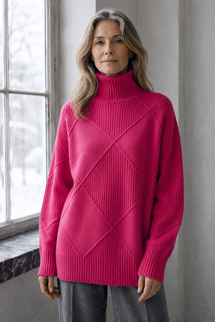 Lauren™ | Luxe Turtleneck Sweater editorial product photograph