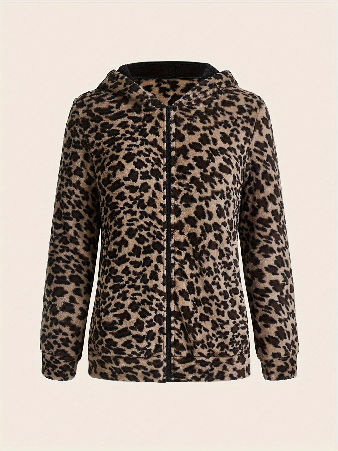 Micheline | Leopard Print Zip Hoodie