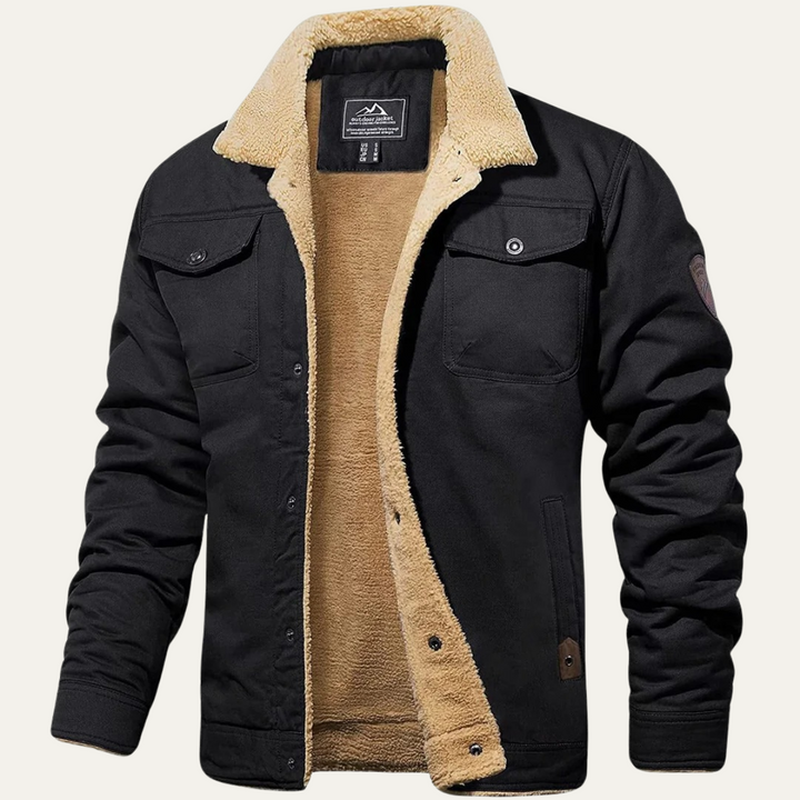 Ulric | Fleece Lined Button Front Jacket